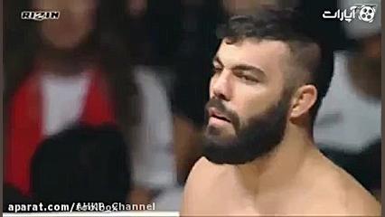 مبارزه دیدنی امیر علی اکبری و...
