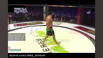 ضربه فنی دیدنی امیر علی اکبری...