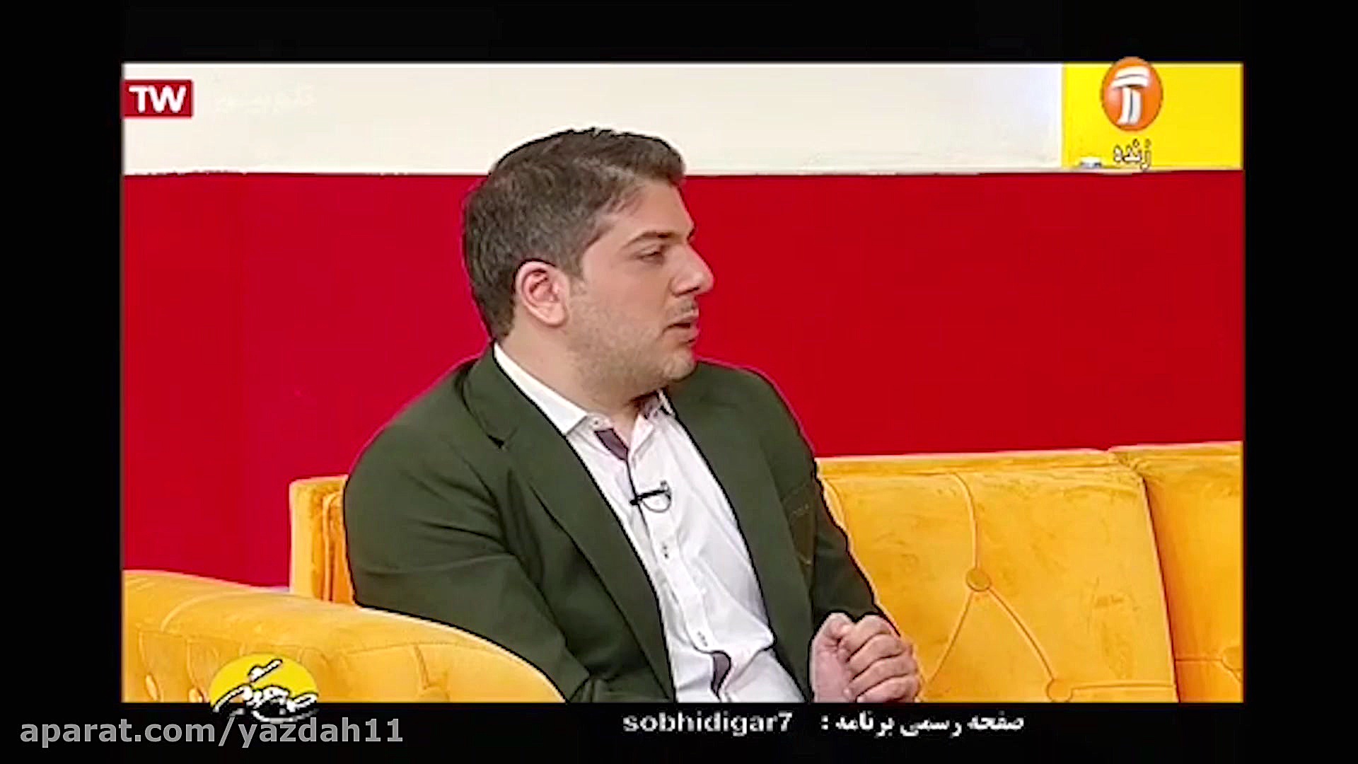 مصاحبه زنده تلویزيونى با احمدر...