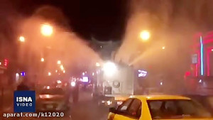 ضد عفونی خیابان های اهواز