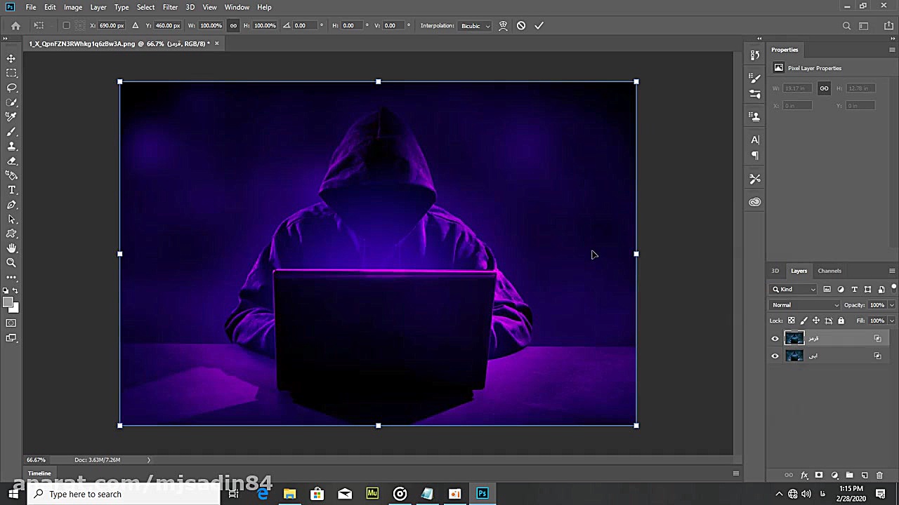 افکت دادن به عکس در فتوشاپ