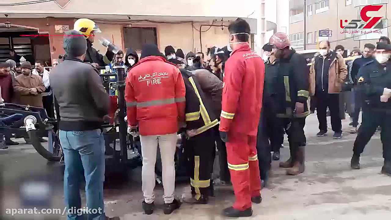 فیلم آتش&zwnj;سوزی مرگبار در ق...