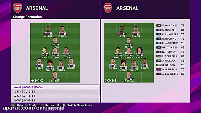  اموزش بهترین ترکیب برای ارسنا...