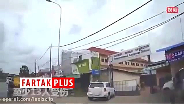 لحظه انفجار پمپ بنزین در کامبو...