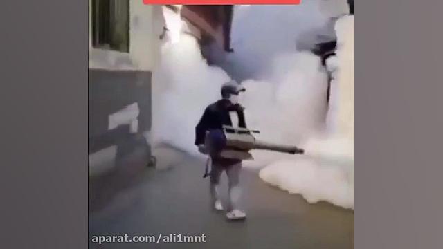 کلیپ خنده دار مقایسه ی ضدعفونی...