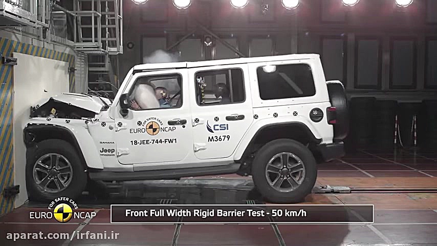 تست تصادف جیپ رانگلر