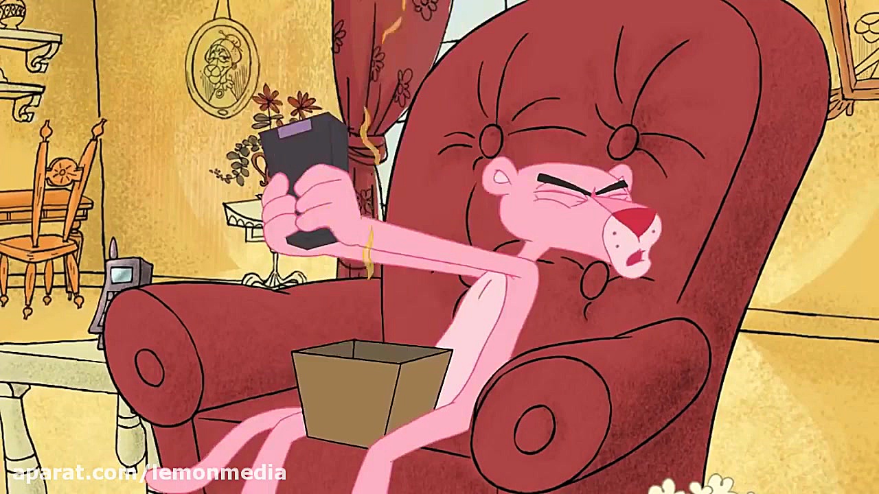 کارتون جذاب پلنگ صورتی  6