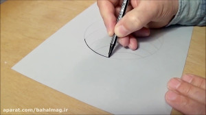 آموزش نقاشی چاله سه بعدی
