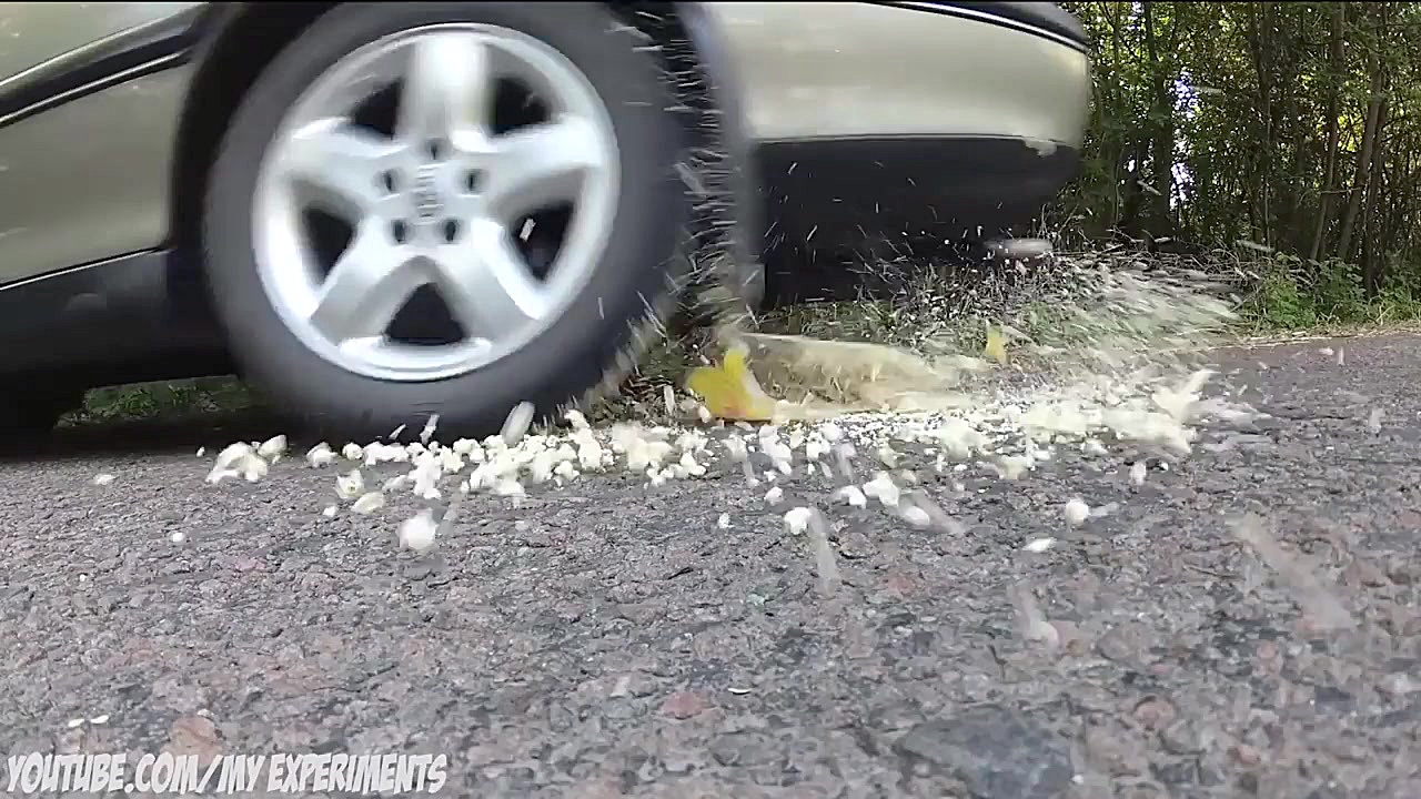 آزمایش خنده دار  چرخ ماشین علی...