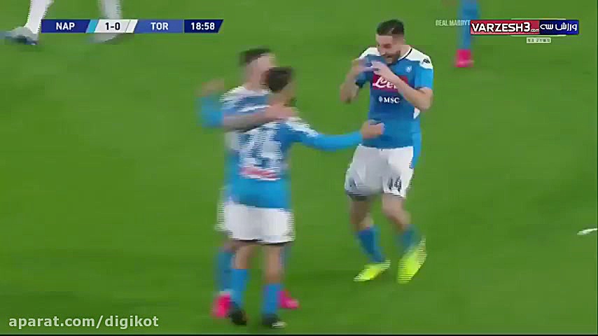 خلاصه بازی ناپولی 2  1 تورینو