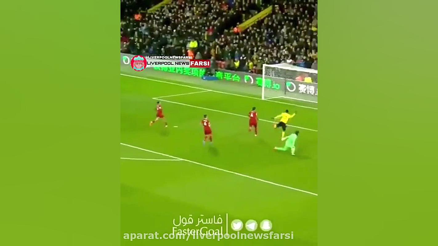 گل های بازی لیورپول واتفورد
