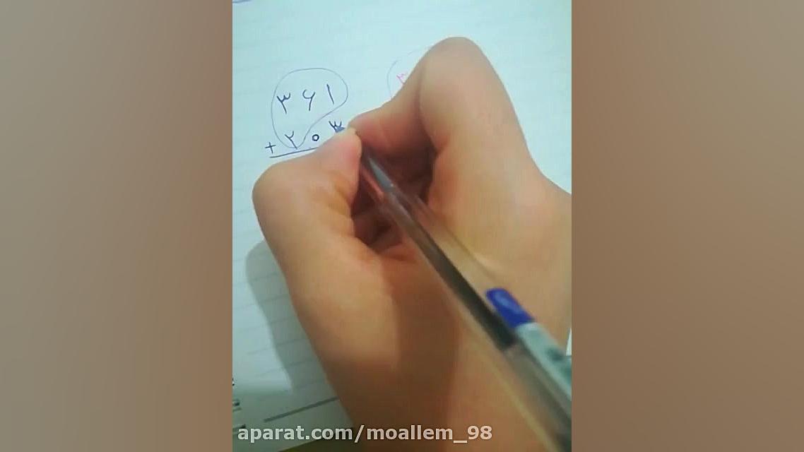 جمع و تفریق فرآیندی اعداد سه ر...