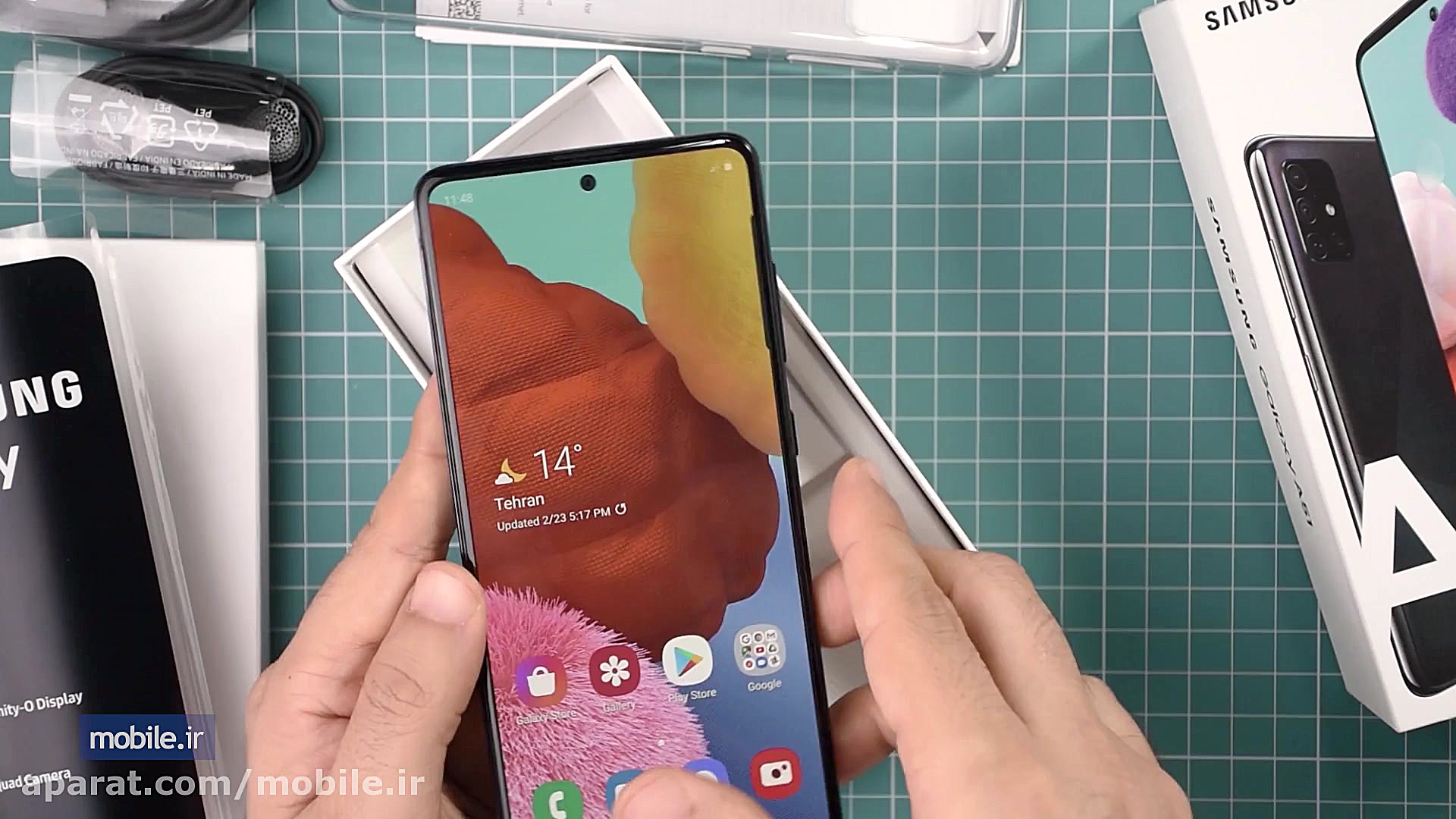 جعبه گشایی گوشی سامسونگ گلکسی...