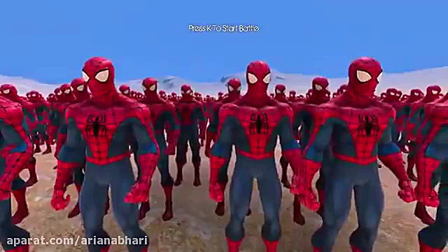 جنگ 6000 مرد عنکبوتی با ولورین...