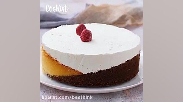 طرز تهیه کیک سه رنگ با یک روش...