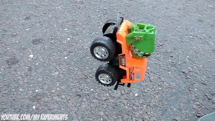 آزمایش عجیب  چرخ ماشین علیه ژل...