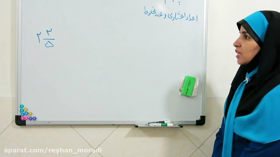 نشان دادن اعداد مخلوط با شکل