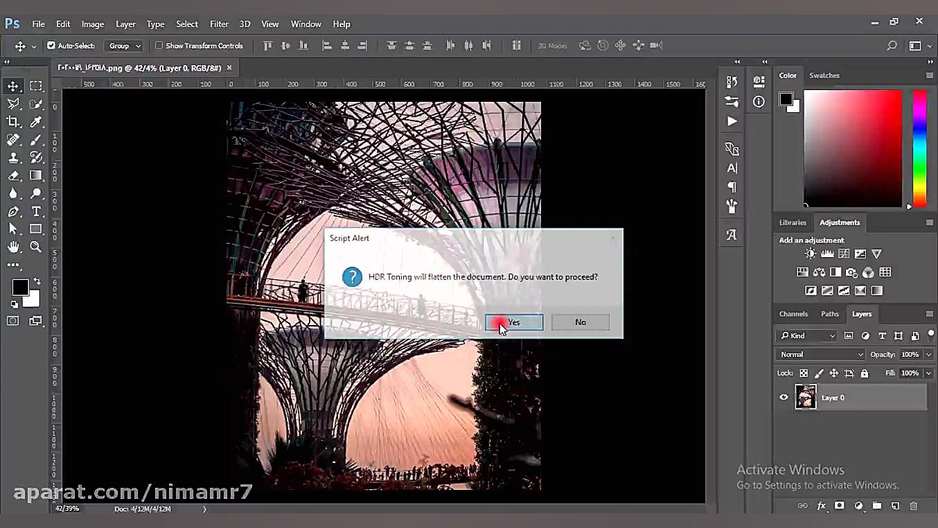آموزش HDR کردن عکس با فتوشاپ