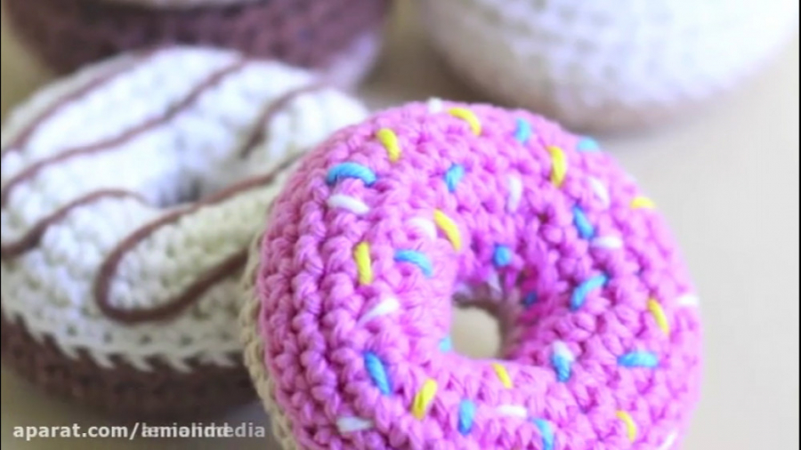 آموزش بافتنی : ( دونات )