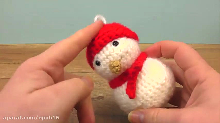 قلاب بافی آدم برفی دکوری برای...