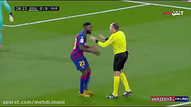 خلاصه بازی بارسلونا ۰  رئال ما...