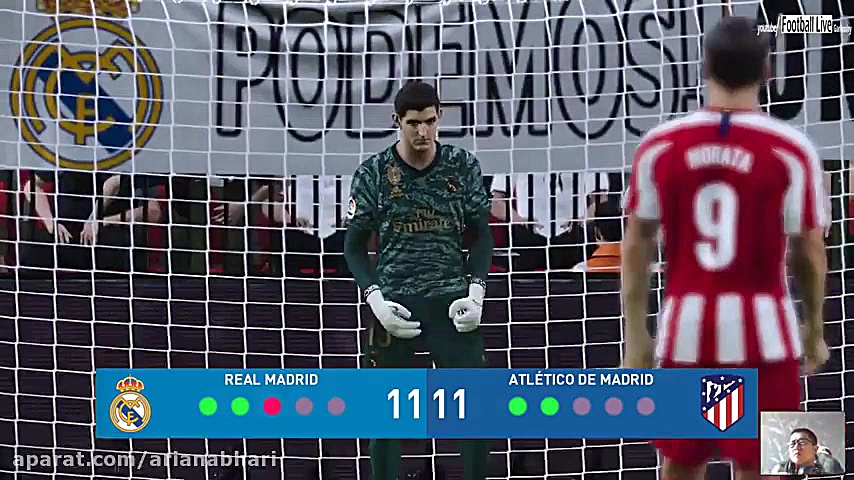 گیم پلی پنالتی رئال مادرید و ا...