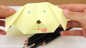 ساخت کاردستی سگ کوچولوی کاغذی...