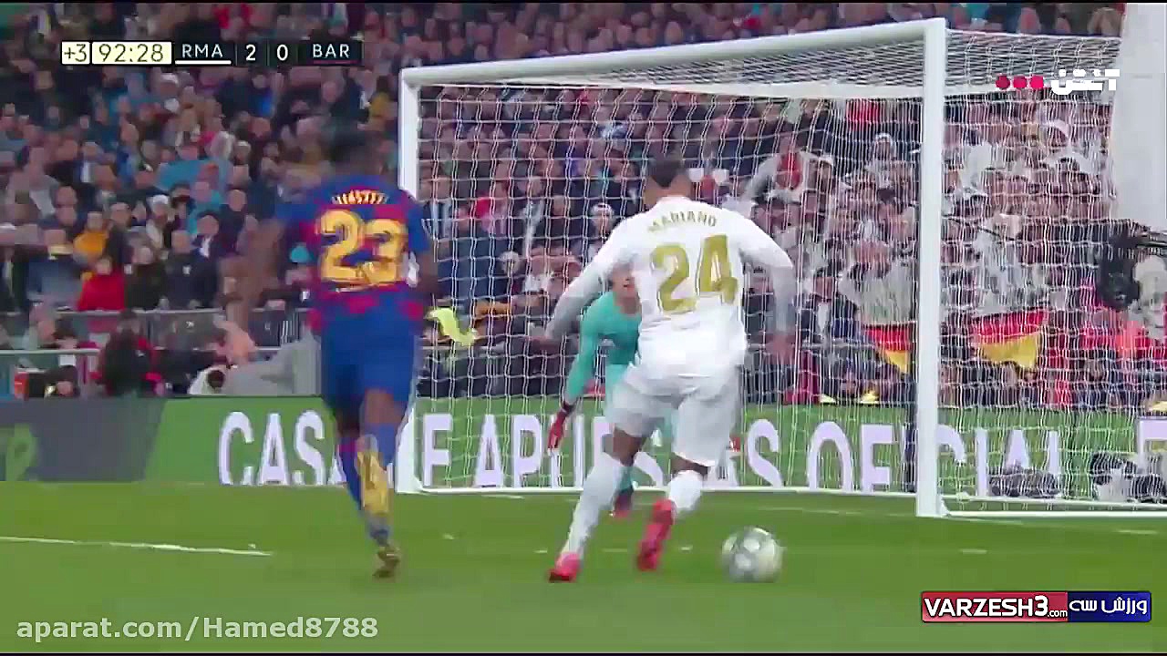 خلاصه بازی رئال مادرید و بارسل...
