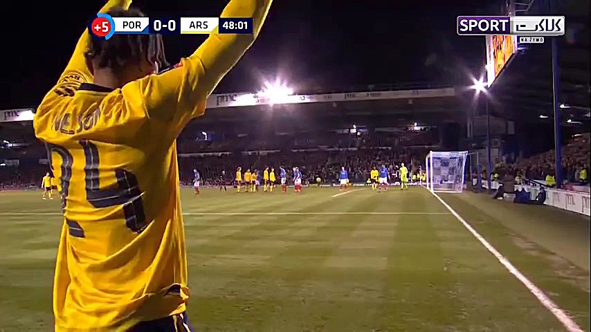 خلاصه بازی پورتموث 0 2 آرسنال