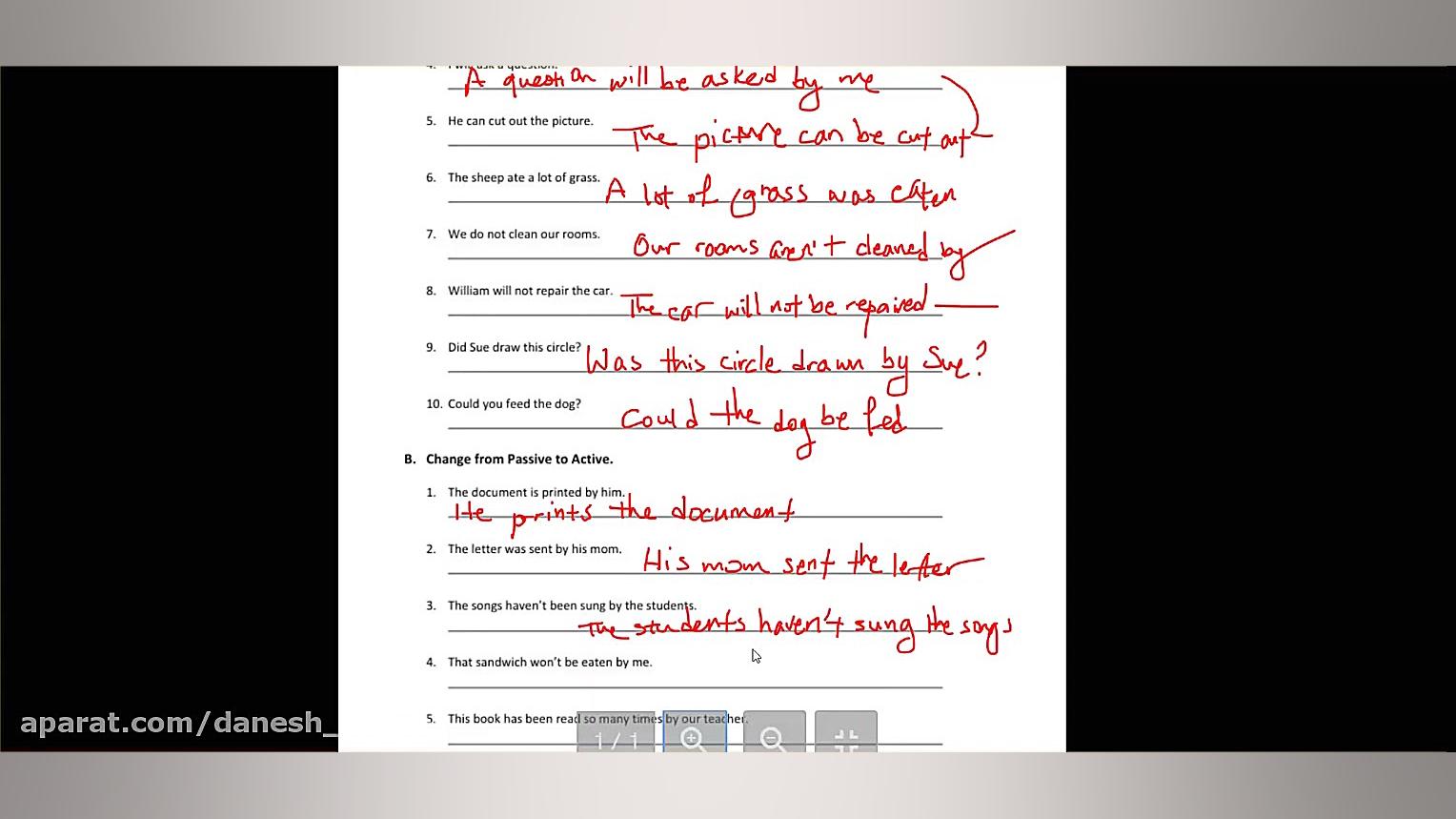 زبان انگلیسی نهم A