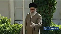 غرس نهال به دست رهبر معظم انقل...