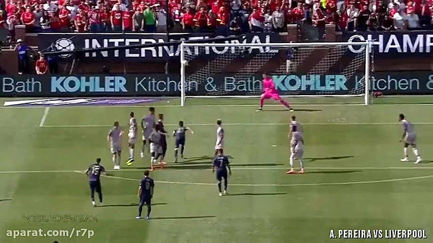 گل های فوق العاده از روی ضربه...