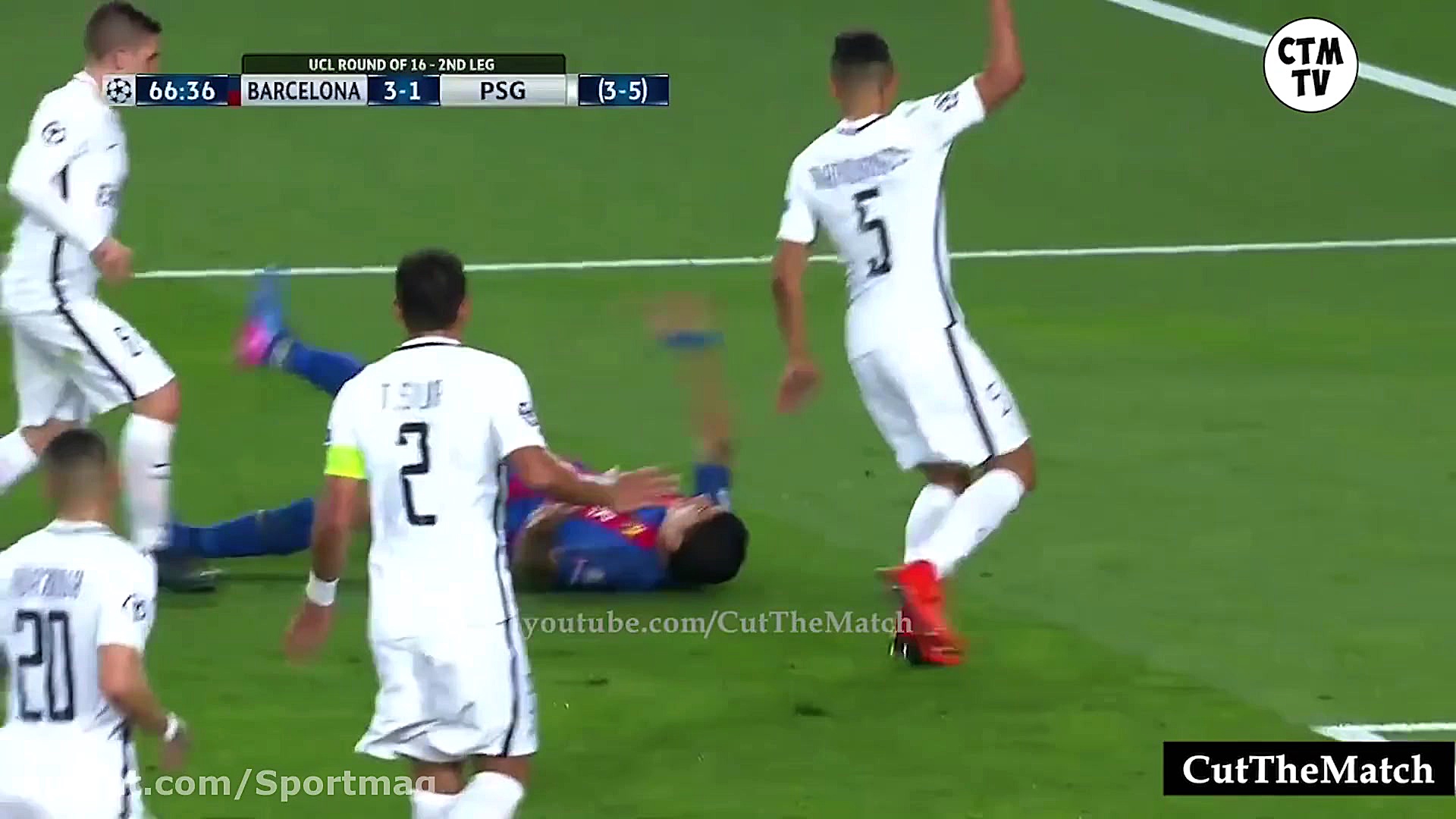 خلاصه بازی بارسلونا ۶ پاری سن...