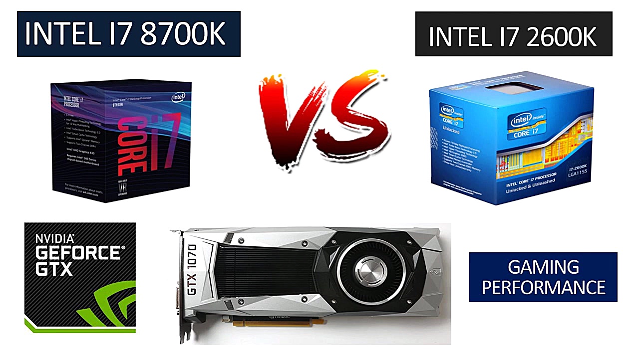 i7 2600k vs i7 8700k  GTX 1070...