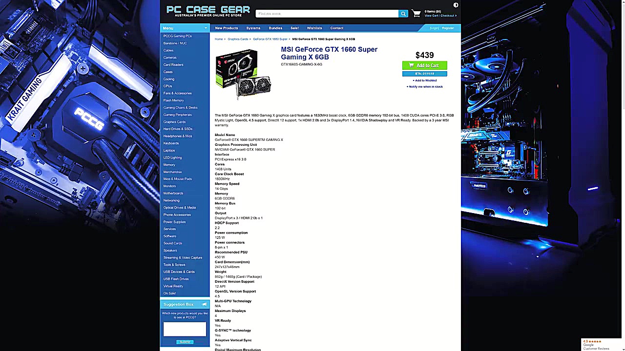 GTX 1660 Super vs GTX 1660 Ti...