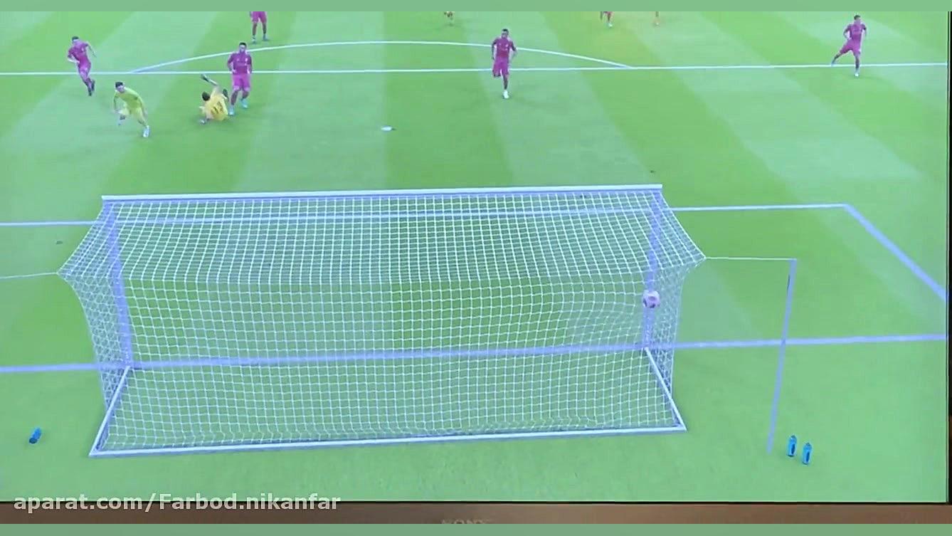 گلی از مسی به لیورپول