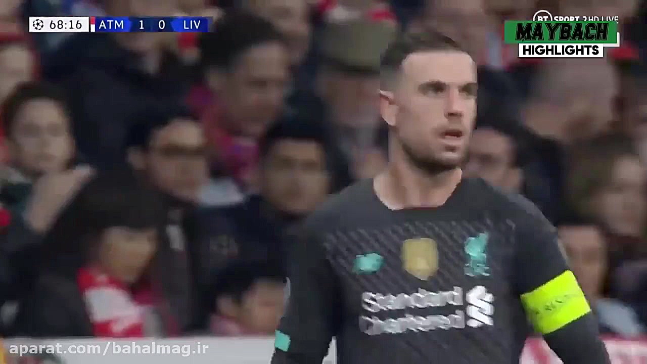 صحنه های مهم بازی اتلتیکو مادر...