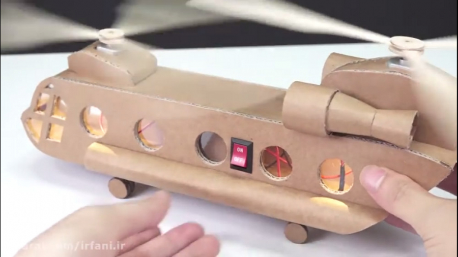 چگونه یک هلیکوپتر کارتنی بسازی...