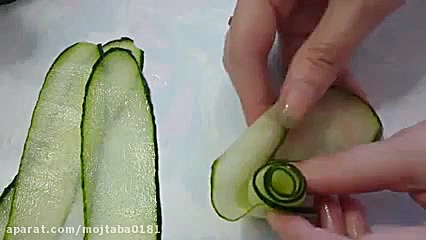 میوه آرایی با خیار