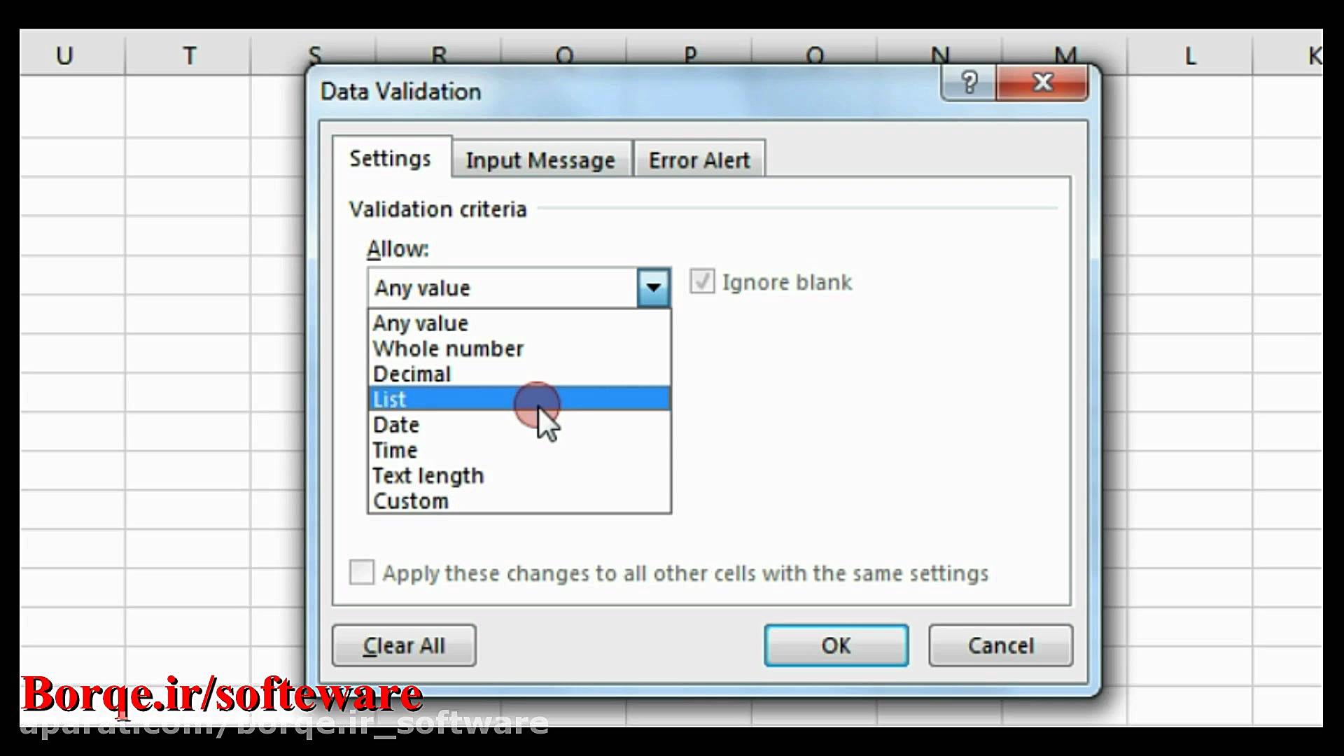 ویدیو آموزشی ایجاد لیست کشویی...