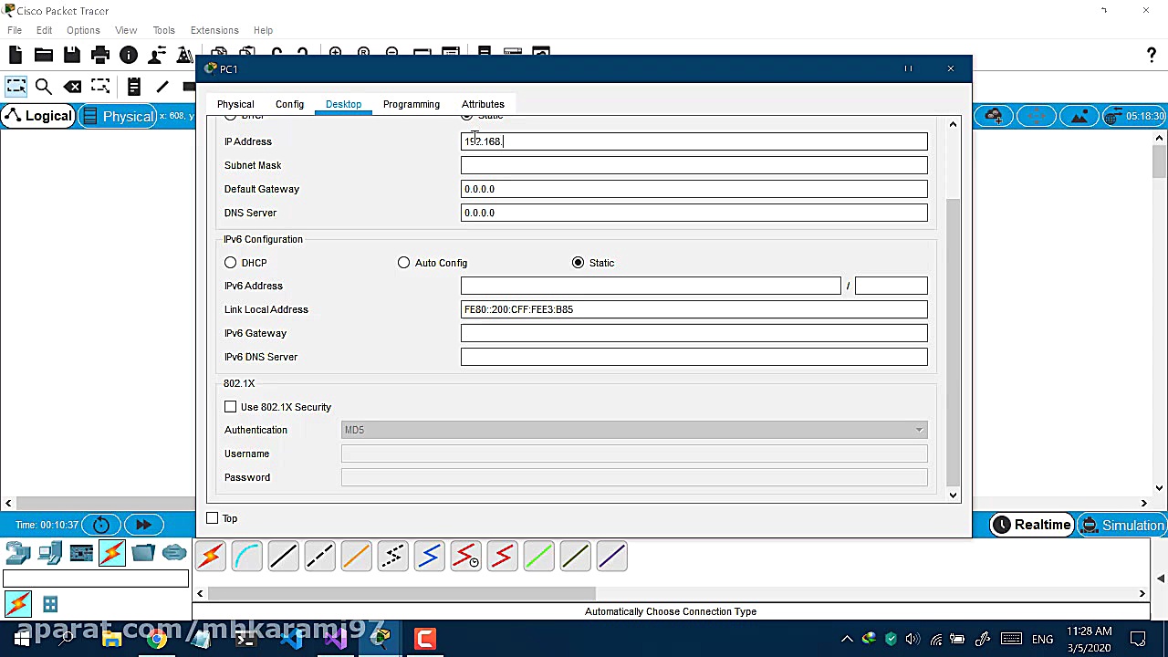 اتصال به کامپیوتر توسط Hub در...