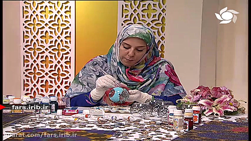 آموزش " رنگ آمیزی روی ظرو...