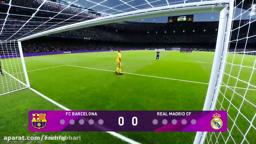 پنالتی pes2020 بارسلوناvs رئال...