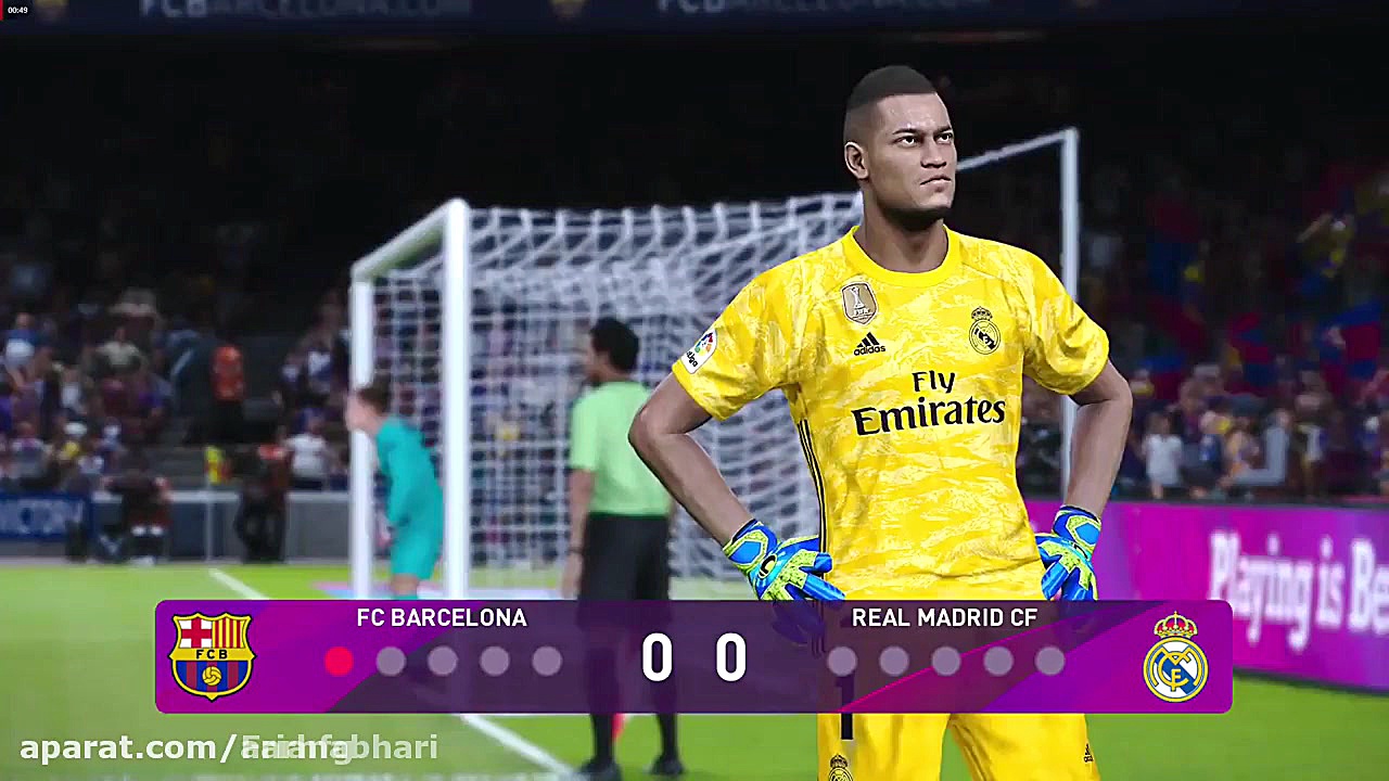 پنالتی pes2020 بارسلوناvs رئال...