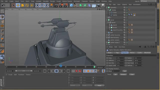 آموزش مدلسازی یک مسلسل جان پنا...
