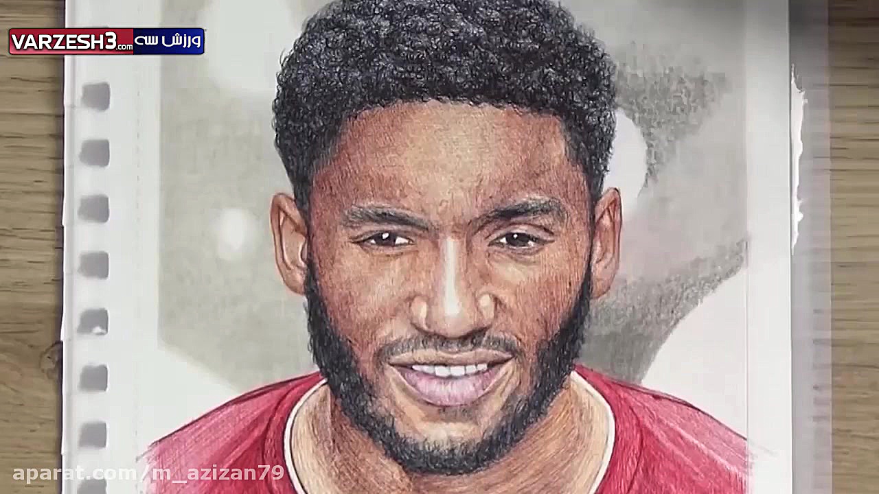 طراحی چهره گومز مدافع تیم لیور...