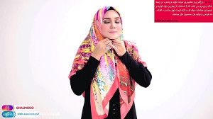 آموزش بستن روسری شیک