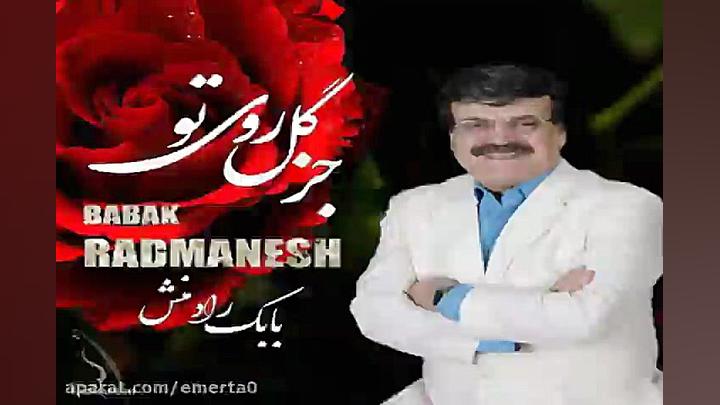 آهنگ بابک رادمنش  جز گل روی تو