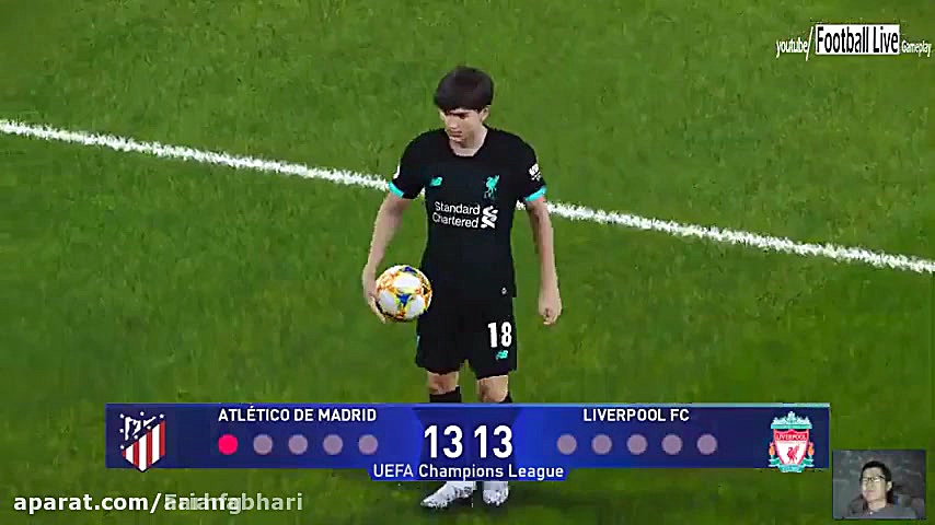 پنالتی pes2020 لیورپول vs اتلت...