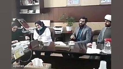 سیدرضا نریمانی درجمع پرستاران...